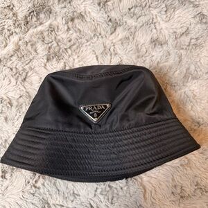 Prada Classic Black Bucket Hat